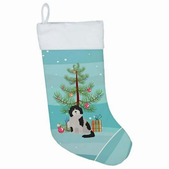 Cavachon #3 Christmas Tree Christmas Stocking
