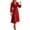 Red, variant on Enjoytime Fall Dresses for Women 2025 Solid Color V-Neck Long Sleeve Long Dress Elegant formal Wedding Guest Dress Red S