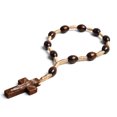 thumbnail image 2 of Catholic Rosary Wood Rosary Beads Mini Rosaries with for Cross for Women Men, 2 of 6