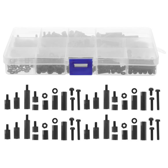 1 Set Nylon Hexagon Screws and Nuts Machines Screws Fastening Screws Assortment( Type)