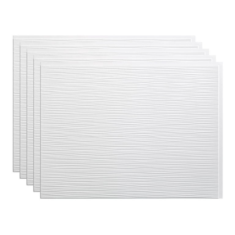 Fasade Ripple Matte White Backsplash Panel 15 Sq Ft Kit Fasade Ripple Matte White Backsplash Panel 15 Sq Ft Kit