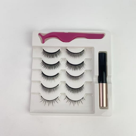 Rysasinai False eyelashes - Upgraded 3D 5D Magnetic Eyelashes Kit, Reusable, No Glue