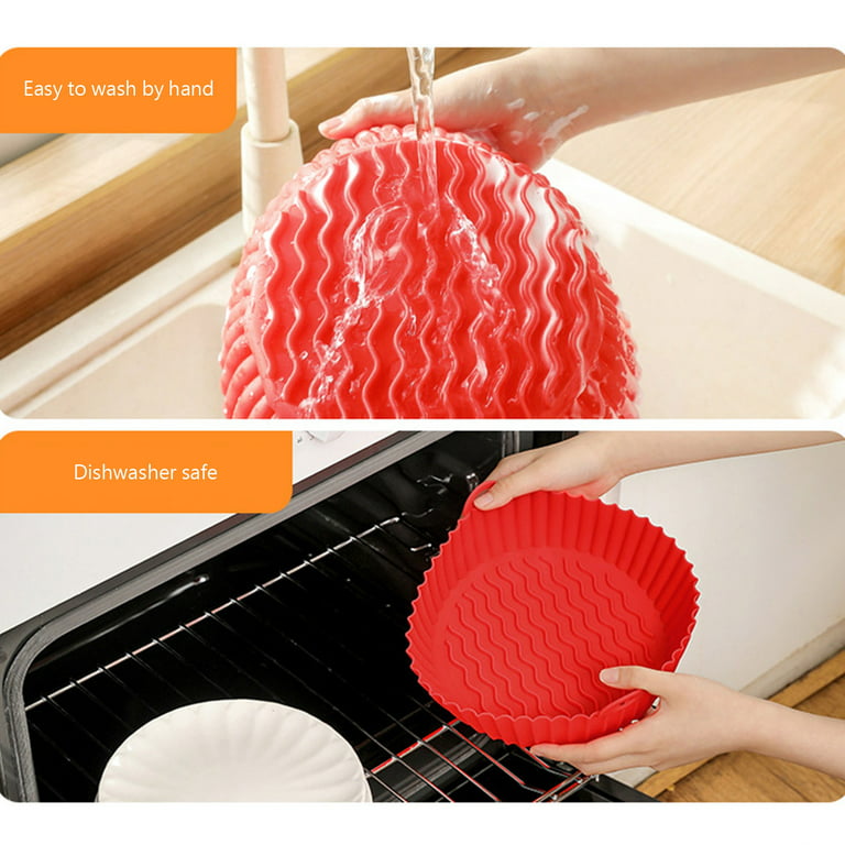 Air Fryer Silicone Liners Pot For 3 To 5 QT Air Fryers