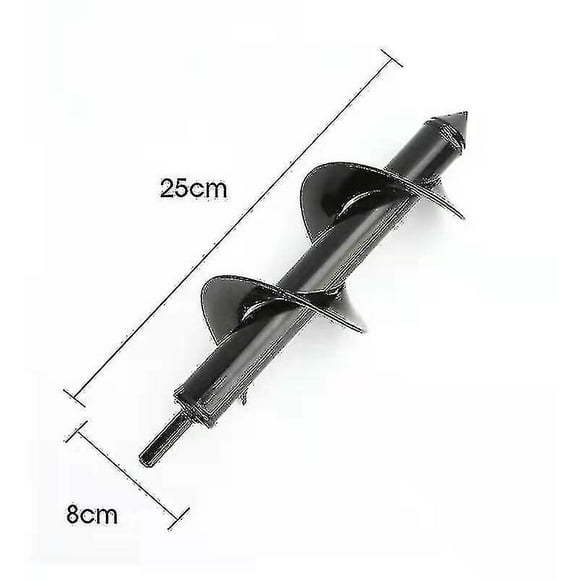 Garden Auger Core, Auger, Handy Planting Tool, Deep Hole Digging, Flower Bulb Hex Tree Drill Planter Bit ( 80250mm)