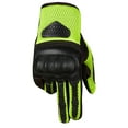 thumbnail image 5 of AirTrek Motorcycle Gloves Men Premium Leather Touchscreen Cruising Street Riding Tactical Ventilation Breathing Knuckle Armor Protection Palm Slider Padding HiVis Green XXL, 5 of 7