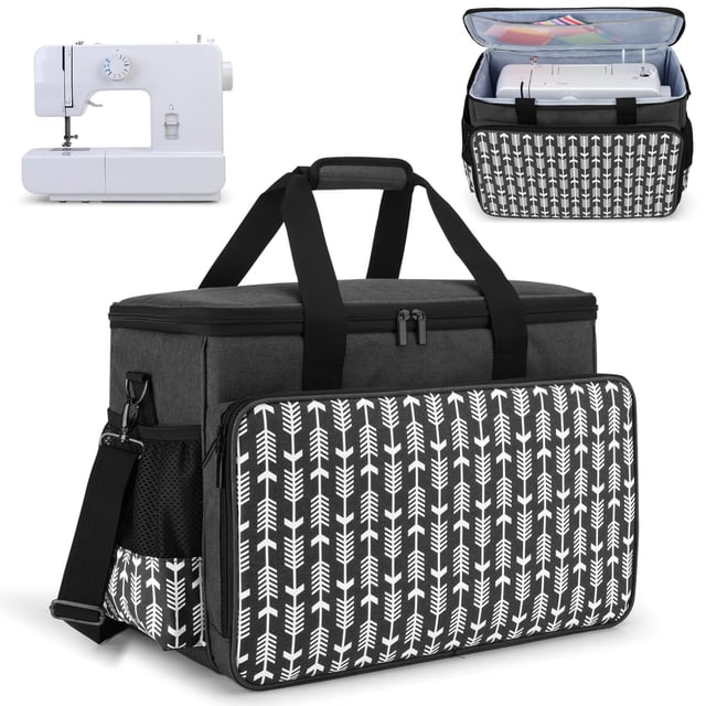 Funda de transporte para máquina de coser Yarwo de 43 x 24 x 31 cm de grosor en la parte inferior