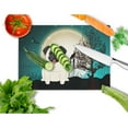 thumbnail image 2 of Caroline's Treasures Halloween Scary Pug Cream Glass Cutting Board Large, 2 of 2