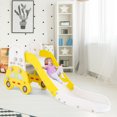 thumbnail image 4 of Gymax 5 in 1 Convertible Toddler Slide Set w/ Stool Book Rack for Boys & Girls Yellow, 4 of 9
