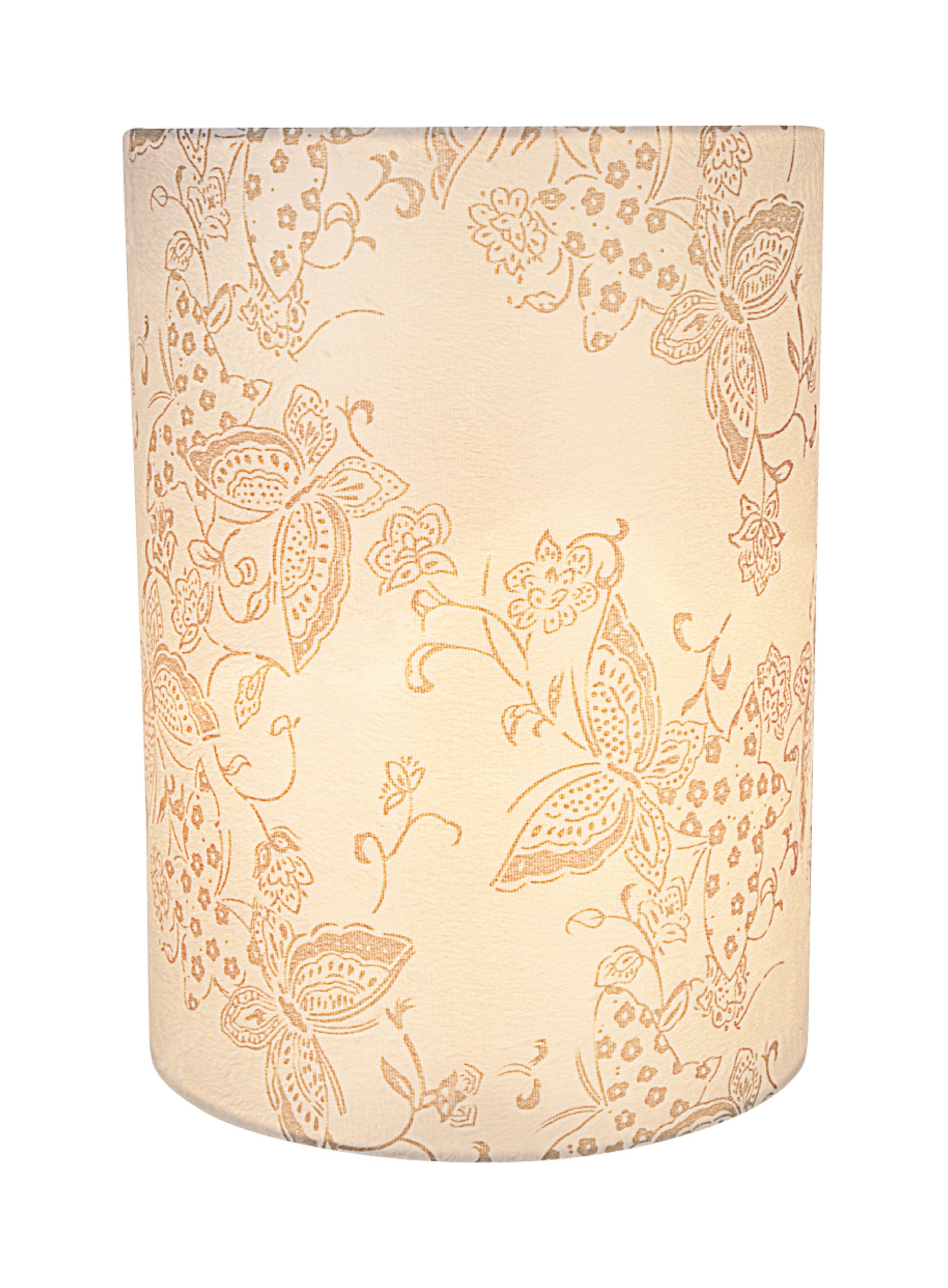 Aspen Creative 31280 Transitional Drum (Cylinder) Shape Spider Construction Lamp Shade in Off White, 8" wide (8" x 8" x 11")