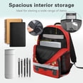 thumbnail image 5 of Bulopur Boys 17 Inch School Backpack 4 in 1 Fire Truck Print Bookbag with Lunch Bag, Water Bottle Sleeve and Pencil Case for Boys, 5 of 8