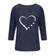 thumbnail image 3 of HongQid 3/4 Length Sleeve Womens Dressy Casual Tops Round Neck Tunic Shirts Summer Spring Fall Clothes, 3 of 5