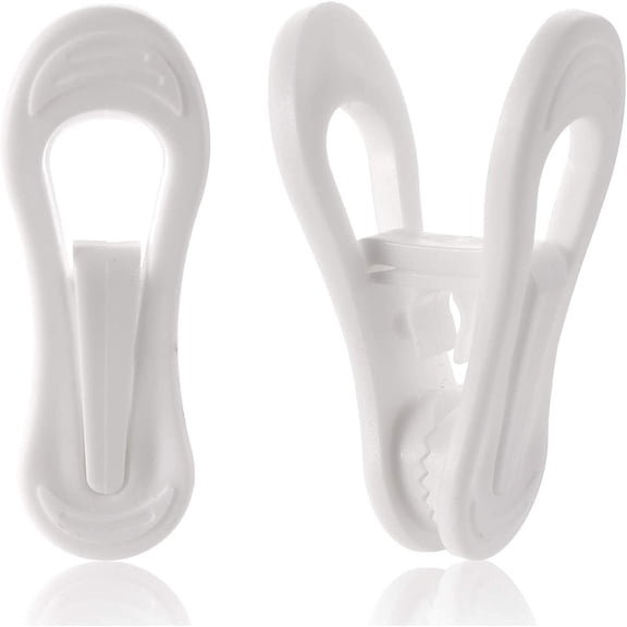 50 Pack Hanger Clips For Hangers,Multi-Purpose Strong Pinch