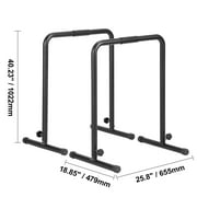 KFFKFF Dip Station, 440 lbs Load, Durable Dip Stand with Height Adjustment, Exercise Dip Bar Station for Home Gym, Stabilizing Parallette for Push Ups, Parallel Strength Training Equipment