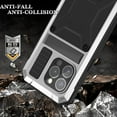 thumbnail image 5 of Compatible iPhone 15 Pro Max Case Metal Silicone with Kickstand & Screen Protector,Aluminium iPhone 15 Promax Case Full Body Cover Metal Case for Apple iPhone 15 Pro Max Phone Case Bumper Silver, 5 of 12