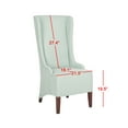 thumbnail image 6 of SAFAVIEH Bacall 20''H Linen Dining Chair Seafoam Green, 6 of 7