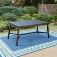 MF Studio Outdoor Expandable Dining Table, All Weather Metal Steel, 68 People Patio Table