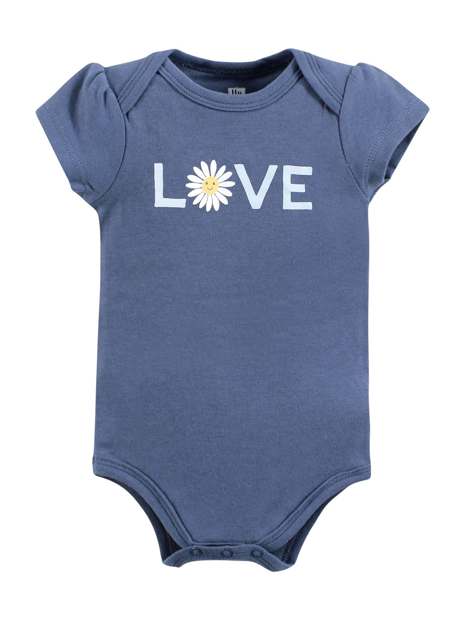 Hudson Baby Short Sleeve Bodysuits, 5-Pack, Newborn- 24 Months