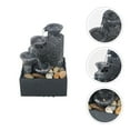 thumbnail image 3 of Waterfall Sculpture Artificial Water Fountain Grey ABS 1Pc, 3 of 6