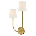 thumbnail image 5 of 84260LCB Lark Cora - 10W 2 LED Large Right Wall Sconce-22 Inch Tall and 12.75 Inch Wide-Lacquered Brass Finish, 5 of 11