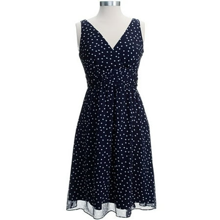 ME - Women's Polka-Dot Chiffon Dress