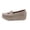 Khaki, variant on Buckle Casual Footwear, Non Slip Daily Shoes, Women's Leather Wedge Heel Rocker Loafers Comfort Non Slip Platform Slip On Walking Shoes Casual Shopping Daily Mom Shoes, Black 7