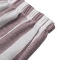 thumbnail image 5 of Tfken Toddler Girls Soft Pants Elastic Waist Stretchy Trousers Linen Loose Flare-Leg Pants Stripe Fashion Lightweight Casual Daily Wear Clothes Size 3-4 Years Purple, 5 of 9