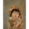 thumbnail image 3 of Tadeusz Makowski 15x18 Black Modern Framed Museum Art Print Titled - Little Girl with a Doll (1922), 3 of 5