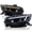Glossy Black Housing Smoke Lens, variant on Spec-D Tuning Chrome LED DRL Projector Headlights w/ Switchback & Sequential Signal Compatible with 2016-2021 Honda Civic w/ Factory Halogen Headlamps, Left + Right Assembly