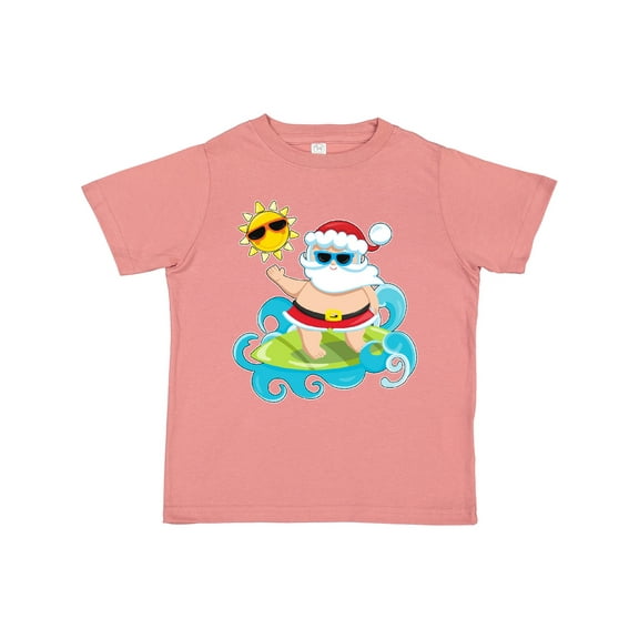 Inktastic Surfing Santa Boys or Girls Toddler T-Shirt