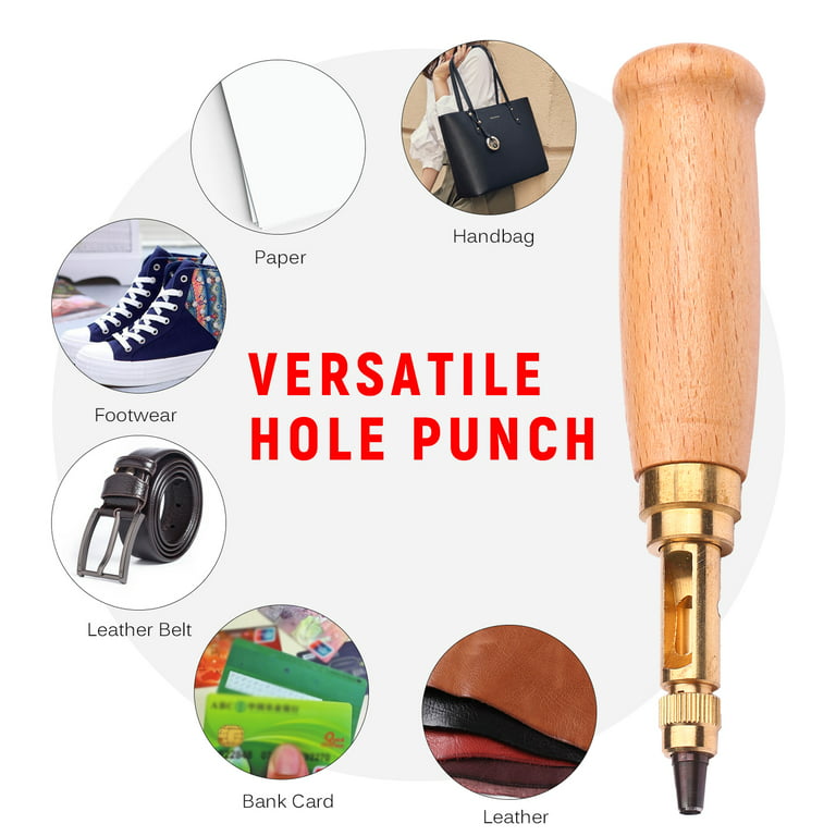 Leather Punch Tool for Belts , Shoe Strap Puncher Heavy Duty / Fabric Shoe  Hole