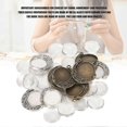 thumbnail image 3 of Double Sided Moon Rotation Pendant Base Tray Round Glass Domes Jewelry DIY Tool Accessory, 3 of 5