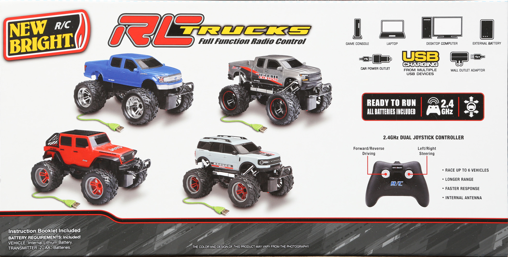 New Bright (1:16) Jeep 2019 Wrangler Battery Radio Control Truck, 1688U-4R