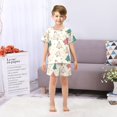 thumbnail image 7 of joogoo Christmas Cute Trees Pattern Pajama Sets Short Sleeve Cotton 2-Piece Sleepwear 6Y, 7 of 7