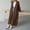 Coffee, variant on Long Oversized Knit Sweater Coat For Open Front Knee Length Cardigan Fall Winter Fashion Outerwear Oversized Sweaters For Women Green One Size
