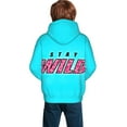 thumbnail image 2 of Ben Azelart Stay Wild Hoodies Pullover For Boys Girls 3d Printed Hooded Sweatshirt Long Sleeves Medium, 2 of 7