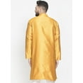 thumbnail image 5 of eloria Men's Traditional Golden Yellow Thread Work Pathani Kurta, 5 of 7