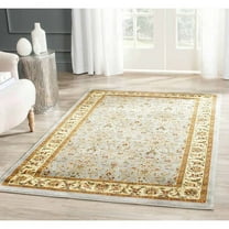 SAFAVIEH Lyndhurst Pearl Traditional Bordered Area Rug, Light Blue/Ivory, 8' x 11'