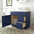 thumbnail image 4 of Vanity Art 36" W Birch Plywood Freestanding Single Base 2 Drawers Storage Cabinet with Soft Close Door, 4 of 9