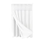 thumbnail image 2 of Accesorios de baño 3 en 1: cortina de ducha tejida y forro transparente con 12 ganchos de acero inoxidable de doble cara para baño, cortina de ducha de poliéster resistente., 2 of 6