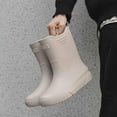thumbnail image 5 of THDHVS Rain Boots Men,Mens Shoes,Unisex Couple Fashion Casual Solid Color Letter Rain Boots Short Water Shoes Low-Top Rubber Shoes Rain Boots Gray, 5 of 8