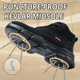 thumbnail image 3 of LAoutun Work Boots for Men Lightweight Steel Toe Shoes Comfortable Construction Work Shoes Black, 3 of 6