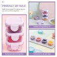 thumbnail image 5 of Portable Food Storage Containers for Fridge Made of PP Material Purple Color Keeps Foods Fresh and Orderly 4Pcs, 5 of 5