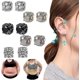 thumbnail image 2 of 1 par de pendientes de magnetoterapia Metiz Lymphvity, 8 mm, plata, 2 of 5