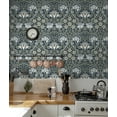 thumbnail image 3 of NextWall Bluestone Vintage Rose Peel and Stick Wallpaper, 3 of 9