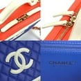 thumbnail image 4 of Pre-Owned CHANEL Shoulder Bag CC Figley Leather Red x Blue White Women's r10255a (Good), 4 of 5