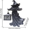 thumbnail image 2 of Zmoon Witch Resin Lantern Figurine, 2 of 4