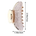 thumbnail image 6 of Vjnyvs 2pcs Glitter Rhinestone Hair Claws Clips For Women Alloy Hairpins Crab Clamp Horsetail Grab Clip Fashion Hair Accessories, 6 of 7