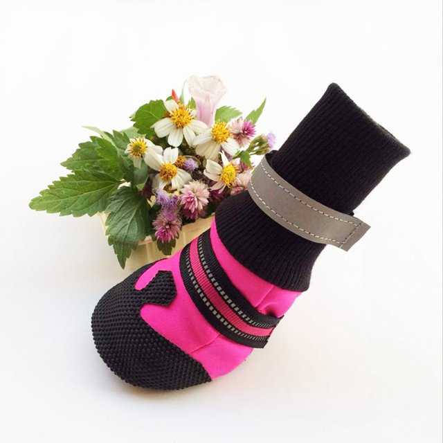 Botas para perros antideslizantes, suela suave, impermeable, Protector de patas para perros grandes, interior y exterior
