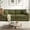 Green, variant on BLAZANT 87.5 Inch Sofa with Extra Deep Seats Oversize, Linen Fabric 2 Seater Sofa for Living Room,Modern Couch and Loveseat, Comfy Armrests and Seats and Backrests, Easy Installation,Apricot