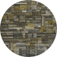 thumbnail image 2 of Addison Rugs Mayfield Premium Machine Washable Transitional Stripes Charcoal Round Rug, 8' x 8', 2 of 5